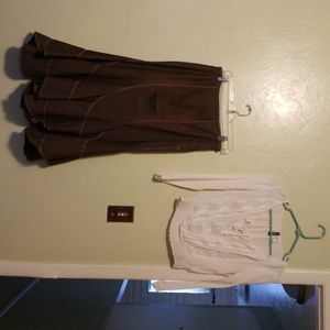 Skirt and blouse